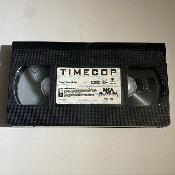 📼 VHS 1995 Time Cop Movie Jean-Claude Van Damme - Picture 4 of 5